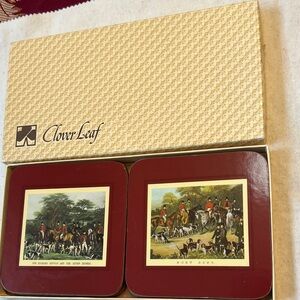 Red Drinkware Coasters Set